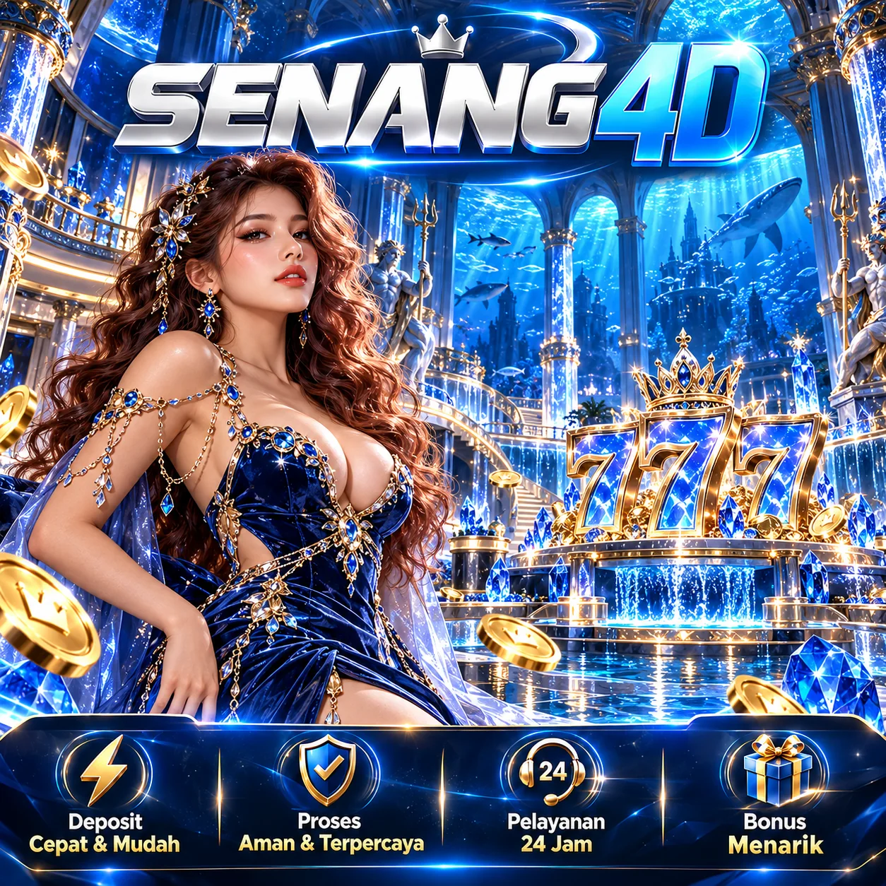 Banner SENANG4D khusus demosenang4d.pages.dev, rasio persegi 1:1
